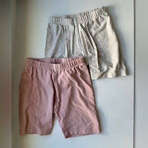 Pink & Beige Biker Shorts by Jax + Lennon - bundle of two pairs